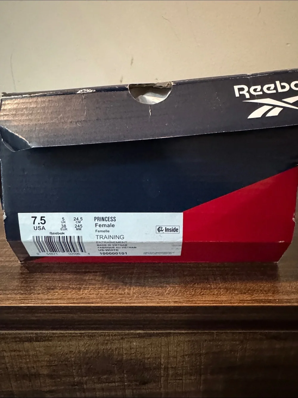 Brand New Reebok Princess Women’s Sneakers – White – Size 7.5